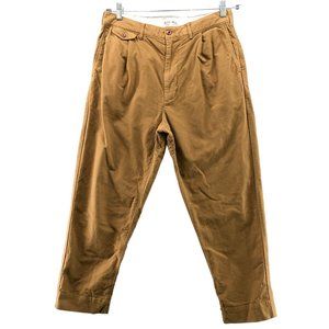 Alex Mill Pleated Front Tan Chino Khaki Trouser Pants Ankle Mens Size 31
